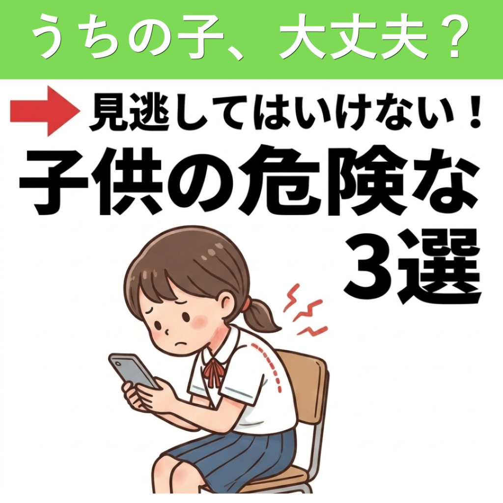 子供の姿勢が悪いのはなぜ？見逃してはいけない身体のSOSサイン3選 | 大田区の渋川整骨院