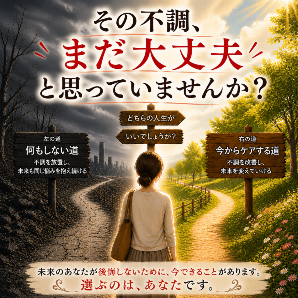 その不調「まだ大丈夫」は危険?後悔しない未来を選ぶための根本改善|渋川整骨院