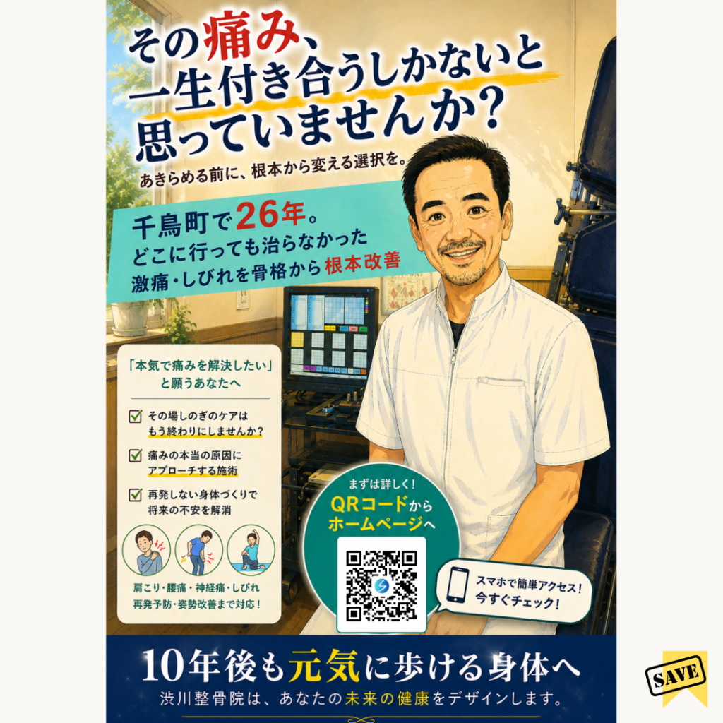 どこに行っても治らなかった激痛・しびれを根本改善｜大田区千鳥町の渋川整骨院